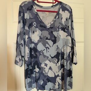 Belle by Kim Gravel Blue Gray Camo